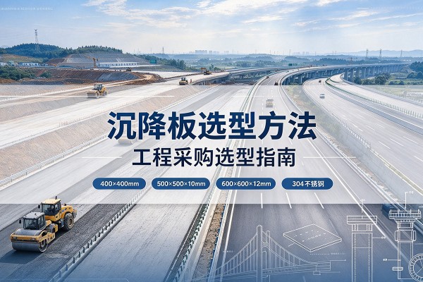 龙马潭沉降板选择方法