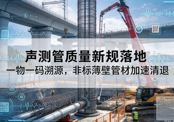 龙马潭声测管质量新规落地，一物一码溯源，非标薄壁管材加速清退