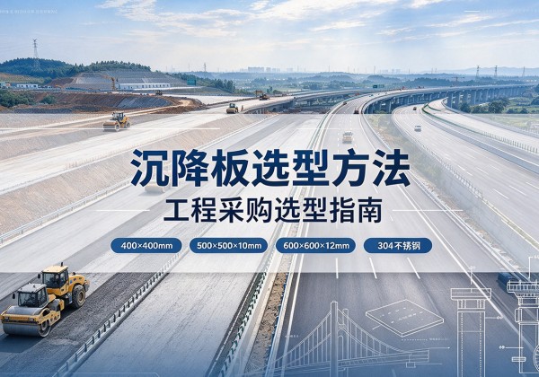 龙马潭沉降板选择方法